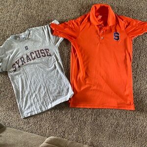 Syracuse University polo and t-shirt
